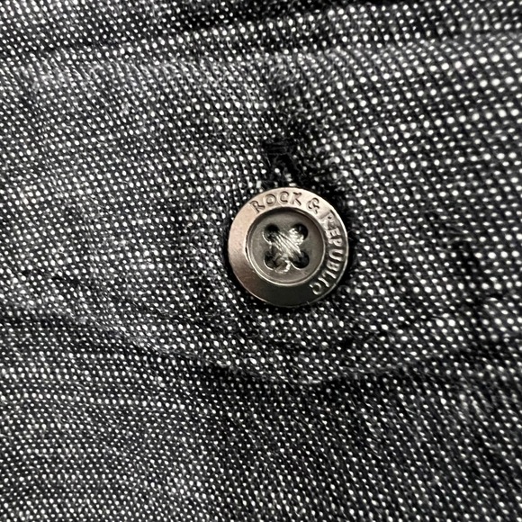 Rock & Republic XXL Gray Long Sleeve Button Up Shirt Men's Casual - Picture 5 of 9